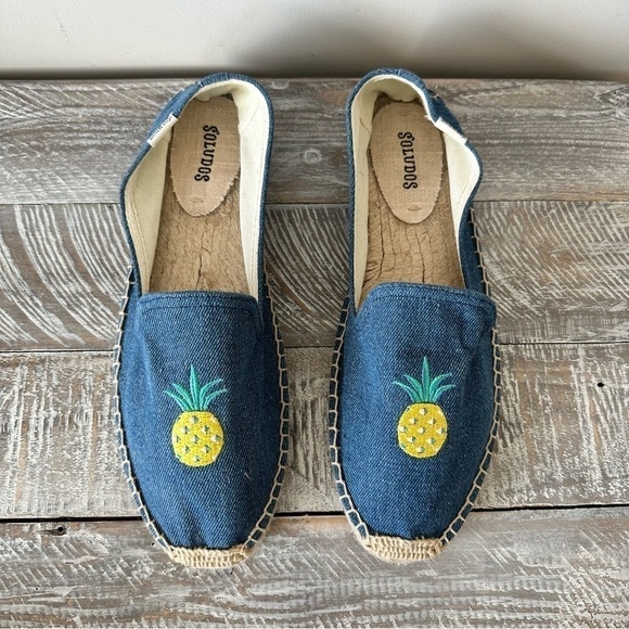 Anthropologie-soludos South Beach Pineapple Espadrilles (Size:10) - Picture 1 of 7